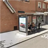 Centro de Móstoles Marquesina publicitaria en el centro de Móstoles